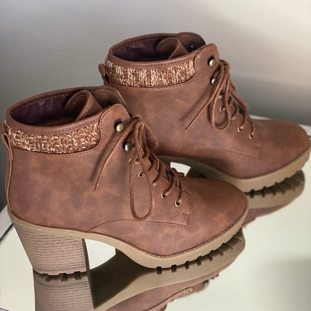 Brown Booties Size 5.5